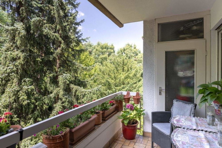 Blick vom Balkon