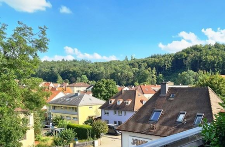 Blick vom Balkon