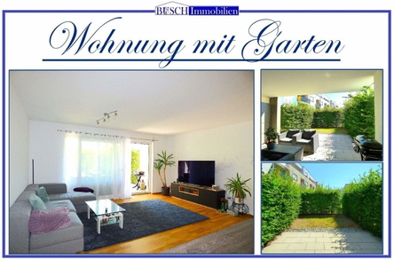 Junge 2,5-Zimmer-Wohnung mit Terrasse und Garten