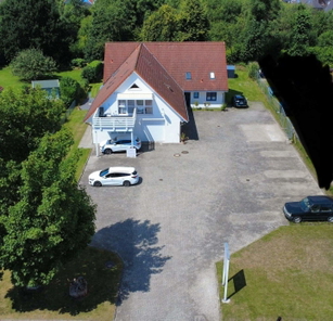 Drohnenaufnahme des Anwesens