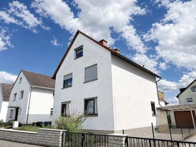 Blick zum Wohnhaus
