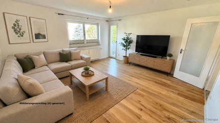 Wohnzimmer möbliert