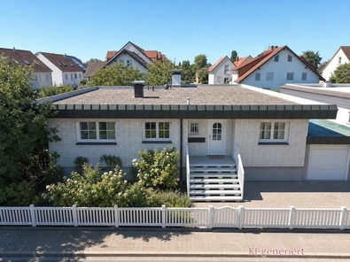Blick zum  Wohnhaus