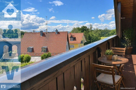 Balkon mit Blick ins Grüne