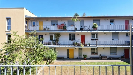 Aussicht vom Balkon