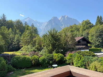 Blick vom Balkon