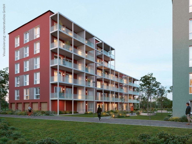 Unverbindliche Illustration: Gebäude Kinsleystraße