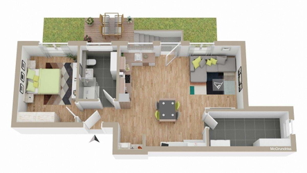 Grundriss UG Gartengeschoss