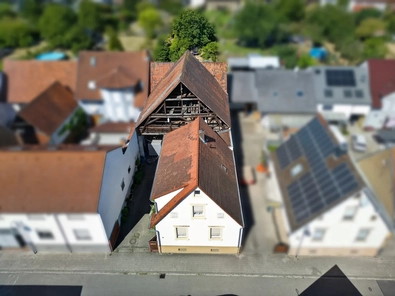 Drohenbild Straßenansicht