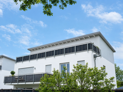 Blick zur Dachterrasse