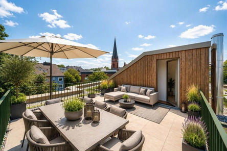 Ihr Traum wird wahr: Wohnen mit Dachterrasse mitten in Harvestehude