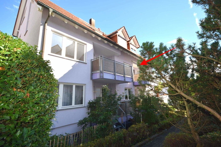 seitliche Hausansicht