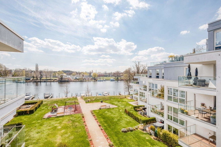 Blick vom Balkon