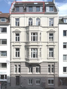 Straßenansicht, DG u. Spb., Whg. Nr. 7