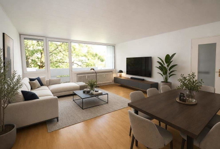 Wohnzimmer KI generiert