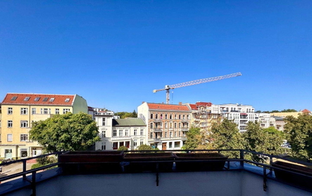 Blick vom Balkon