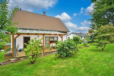 Hintere Ansicht Haus