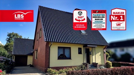Ansicht Objekt mit Garage