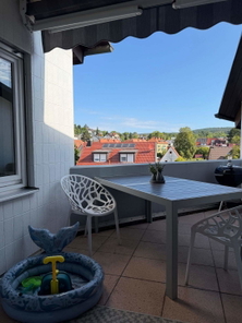 Balkon mit Blick auf Wöpplinsberg