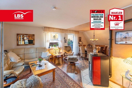 Wohnzimmer mit Kaminofen
