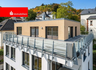 Luftaufnahme mit Blick zum Penthouse