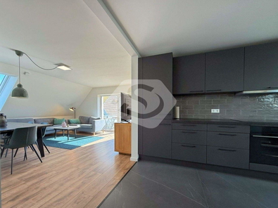 Wohnung 4. DG-Küche-Wohnzimmer