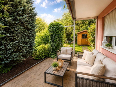 Terrasse und Garten