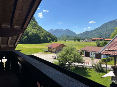 Blick vom Balkon