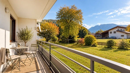 Balkon Bergblick