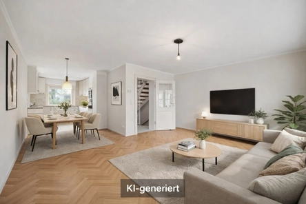 KI generiertes Wohnzimmer