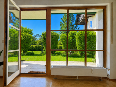 Blick zur Terrasse