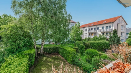 Ausblick in Garten