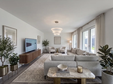 Wohnzimmer visualisiert