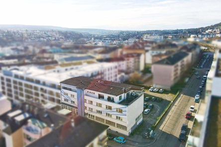 Ansicht von der Straßenseite neu