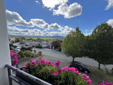 Aussicht vom Balkon