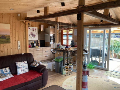 Blick auf die Veranda