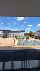 Blick vom Balkon