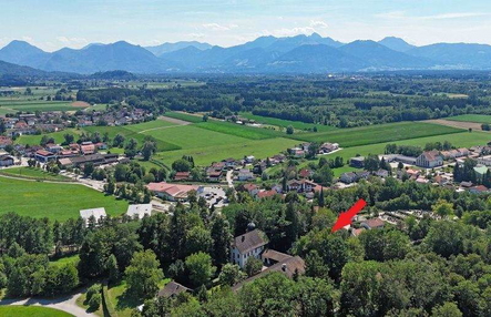Blick zum Anwesen