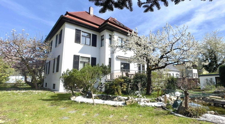Südlicher Gartenblick mit Terrassenansicht