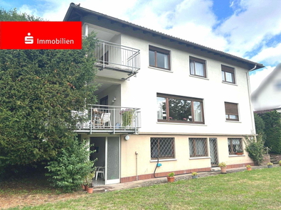 Gartenansicht mit 2 Balkonen