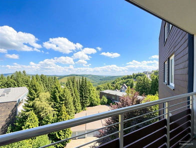 Blick vom Balkon