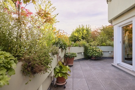 Blick auf die Terrasse