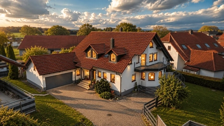 KI Außenansicht mit dramatisch