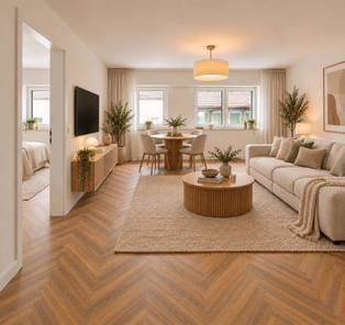 Wohnzimmer KI generiert