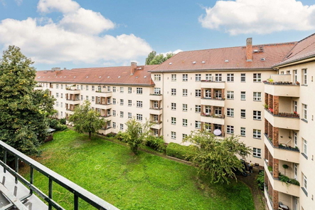Blick vom Balkon