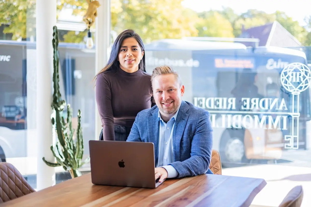 Andre Riedel und Vanessa Márquez von Andre Immobilien.