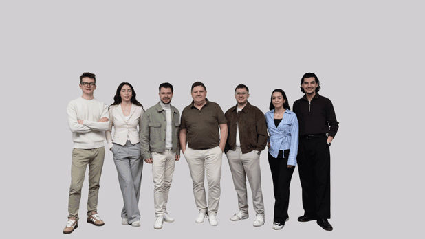 Das Team von Auwald Immobilien bestehend aus sieben Personen.