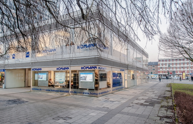 Das Büro von Homann Immobilien von außen