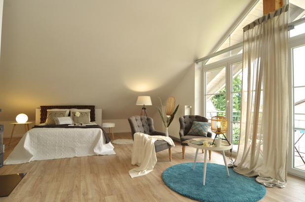 Schlafzimmer einer verkauften Immobilie, hergerichtet durch HomeStaging.