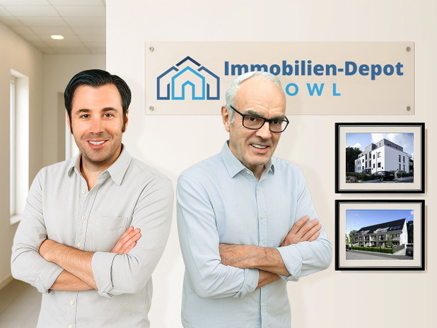 Zwei Personen der Geschäftsführung von Immobilien-Depot OWL